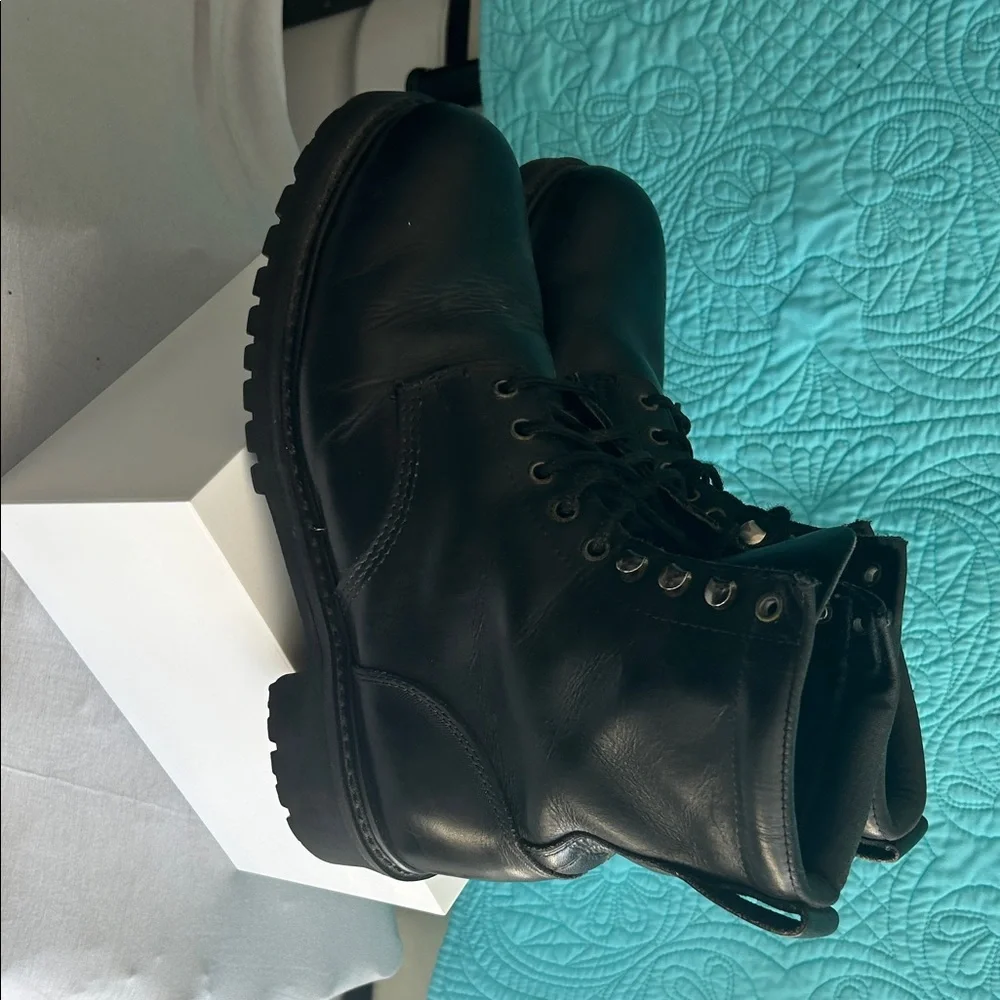 J. Crew Black Combat Boots - Picture 5 of 6
